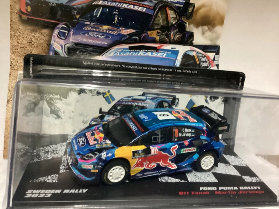 IXO FORD PUMA RALLY 1 SWEDEN RALLY 2023 in Metallo 1/43 + Booklet - Immagine 3 di 4