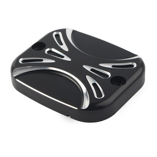 Front Brake Reservoir Master Cylinder Cover For Harley Road King Softail Middle - Picture 3 of 12