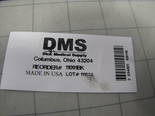 9ft Long DMS 11091BK Black Nylon Strap w/ Push Button Buckle -NEW- - Picture 2 of 3
