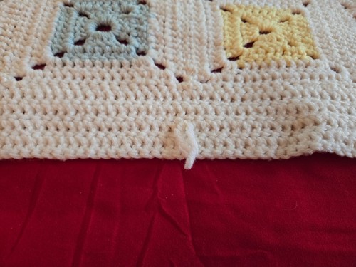 Handmade Granny Square Crocheted Afghan/Blanket Throw Colorful Medium-Sized - Picture 8 of 13