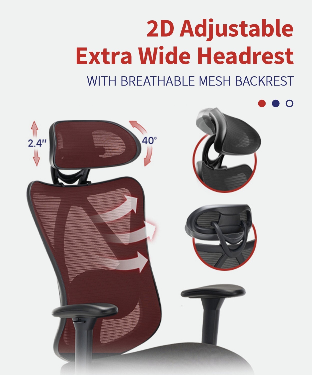 CLATINA Ergonomic Mesh Office Chair High Back Computer Desk Chair Adjustable eBay