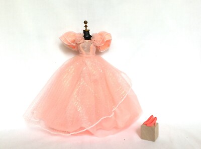 princess peach barbie dress Barbie x Unique Vintage Peaches N Cream Chiffon Dress XL/14-16