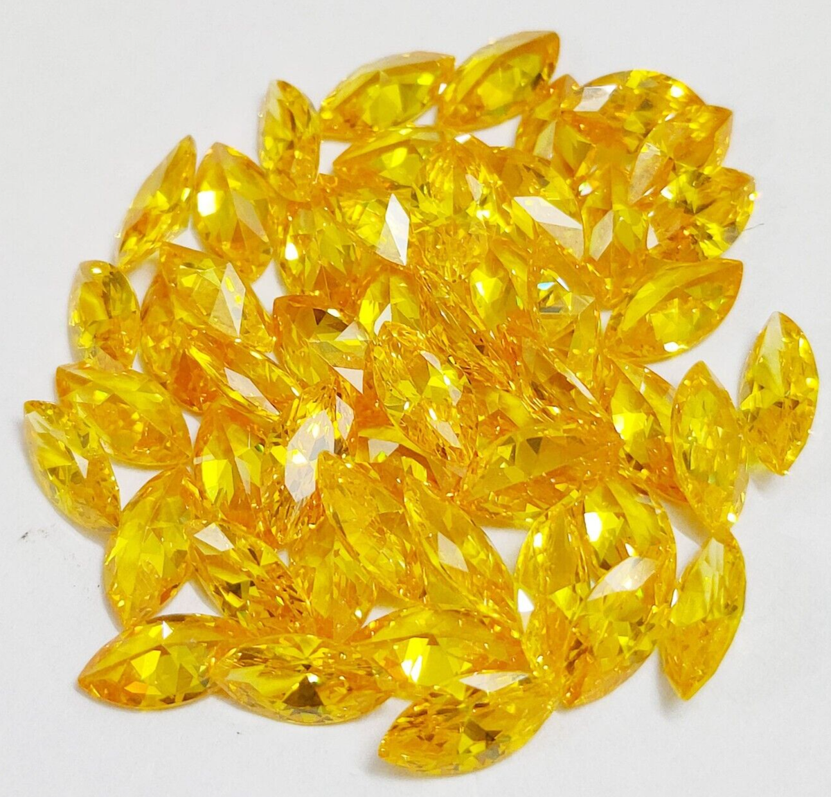 Natural Yellow Sapphire 10x5 MM 20 Pcs Lot 32+ Cts Certified