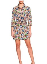 New Banana Republic Factory Women's Floral Shirtdress Multi Color Size 14