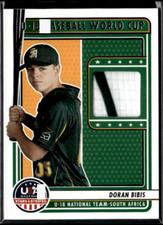 2023 Panini Stars & Stripes Doran Bibis Relic Stripe South Africa Baseball