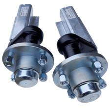 500KG, 100MM PCD HUBS, TRAILER SUSPENSION UNITS, EXTENDED & BEARINGS IN BLACK