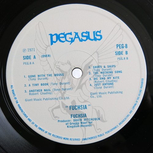 FUCHSIA Fuchsia UK orignal vinyl LP in textured sleeve Pegasus PEG-8 1971 - Picture 11 of 11