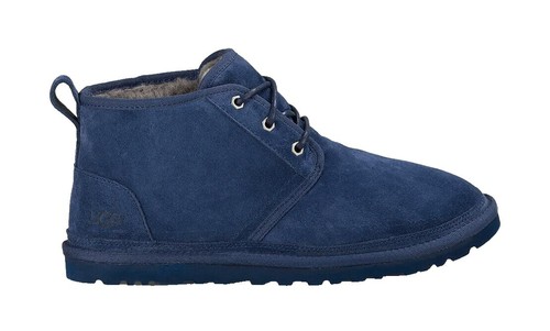 UGG Australia Harkley US Size 5 True Navy Mens Suede BOOTS UGG AUSTRALIA Harkley True Navy Suede Leather Real Fur Lace  main image 2
