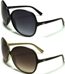 DESIGNER POLARIZED OVERSIZED SUNGLASSES CG RETRO BLACK BIG LARGE LADIES WOMENS