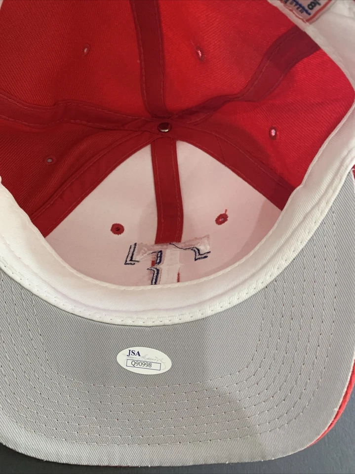 Gorra de béisbol firmada por Nolan Ryan HOF Texas Rangers MLB talla 7 1/8 autografiada JSA Foto 3 de 4
