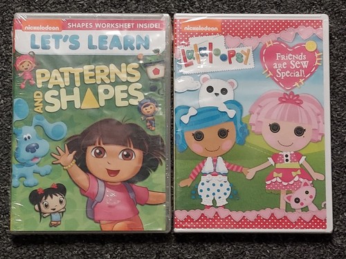 2 - Nickelodeon DVDs Lalaloopsy: Friends Are Sew Special & Lets Learn Shapes NEW