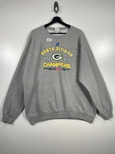 NFL Mens Sweatshirt North Division 2007 Green Bay Packers Playoffs Size 25.5x29