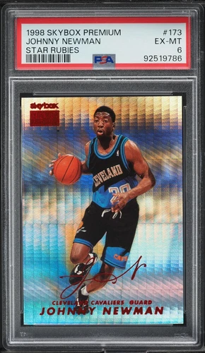 1998 Skybox Premium #173 STAR RUBIES /50 Johnny Newman SP PSA 6 (23/50)