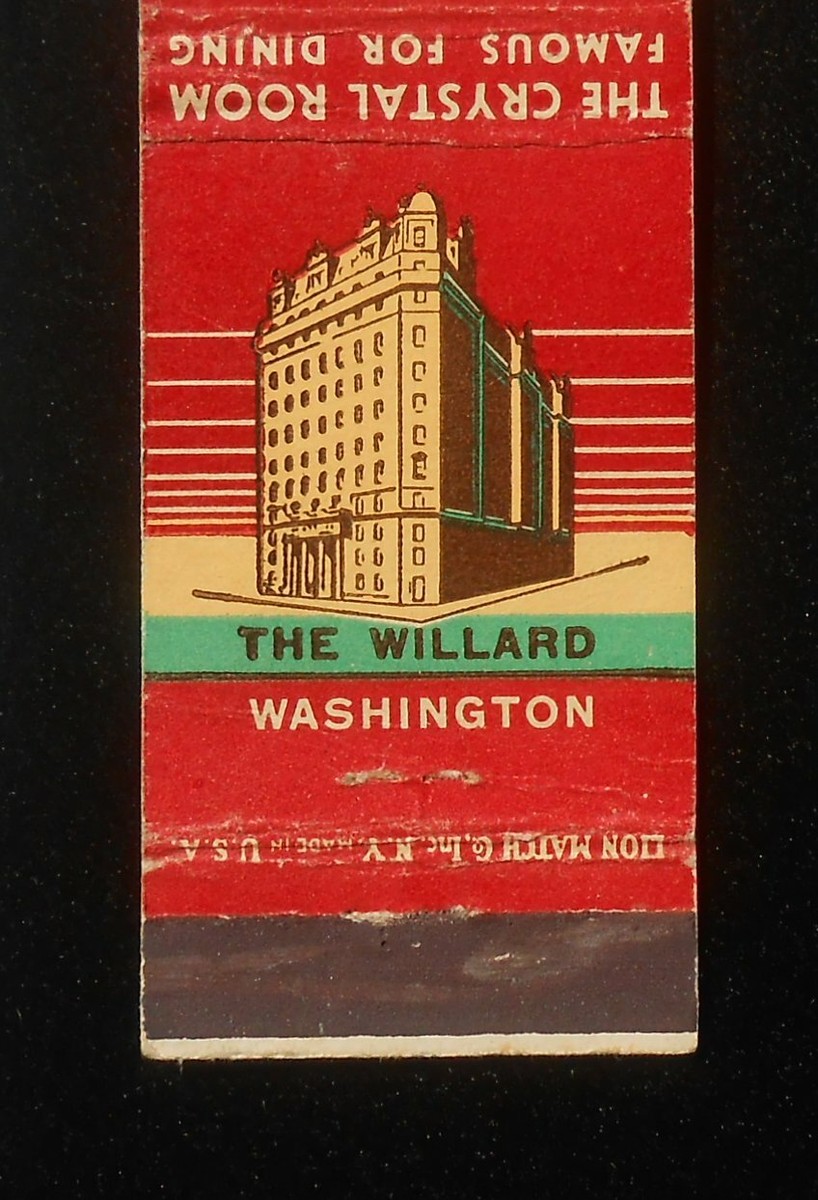The　Willard USA Washington D.C The Willard Hotel Vintage Postcard B196