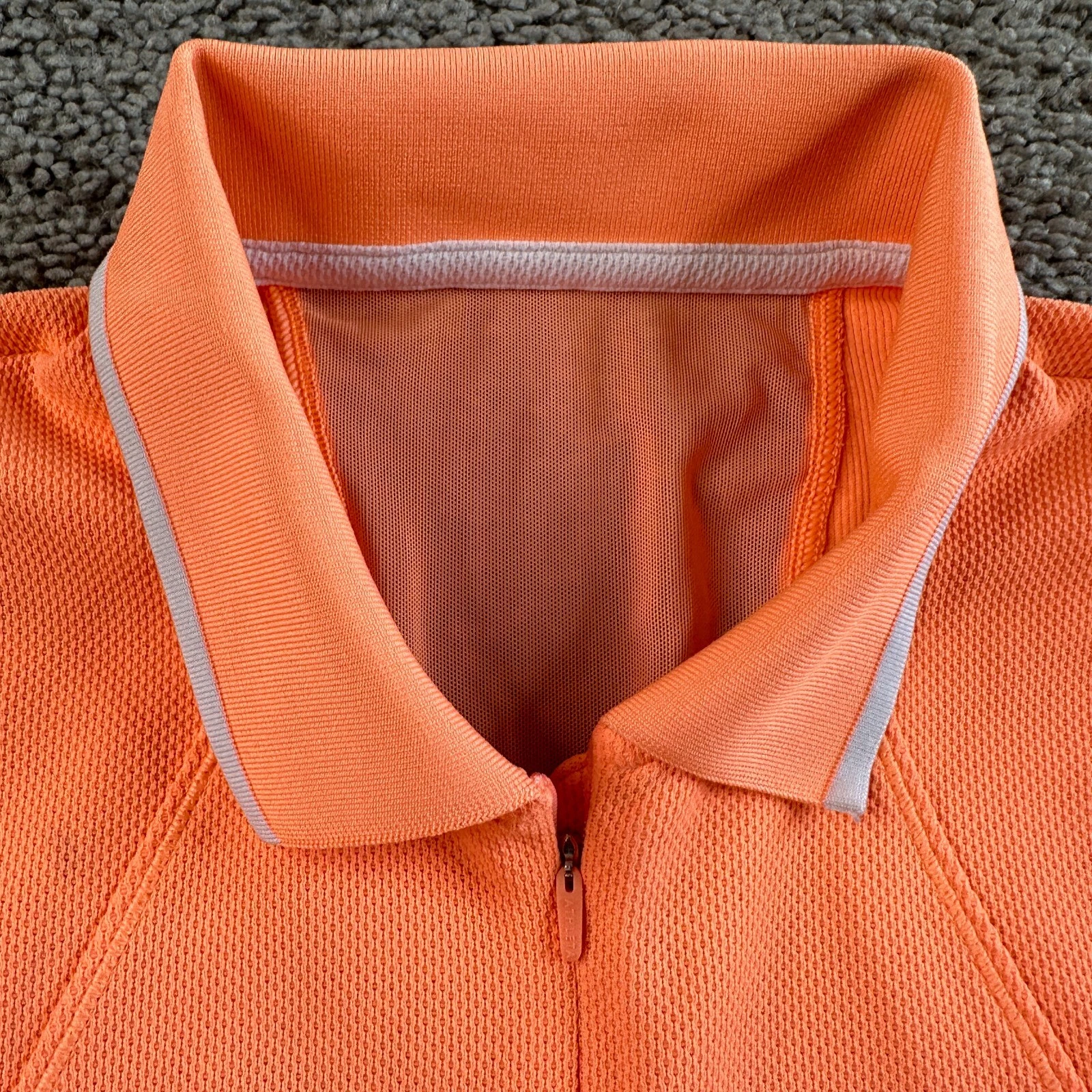 athleta lightweight 1/4 zip sleeveless polo tank-top