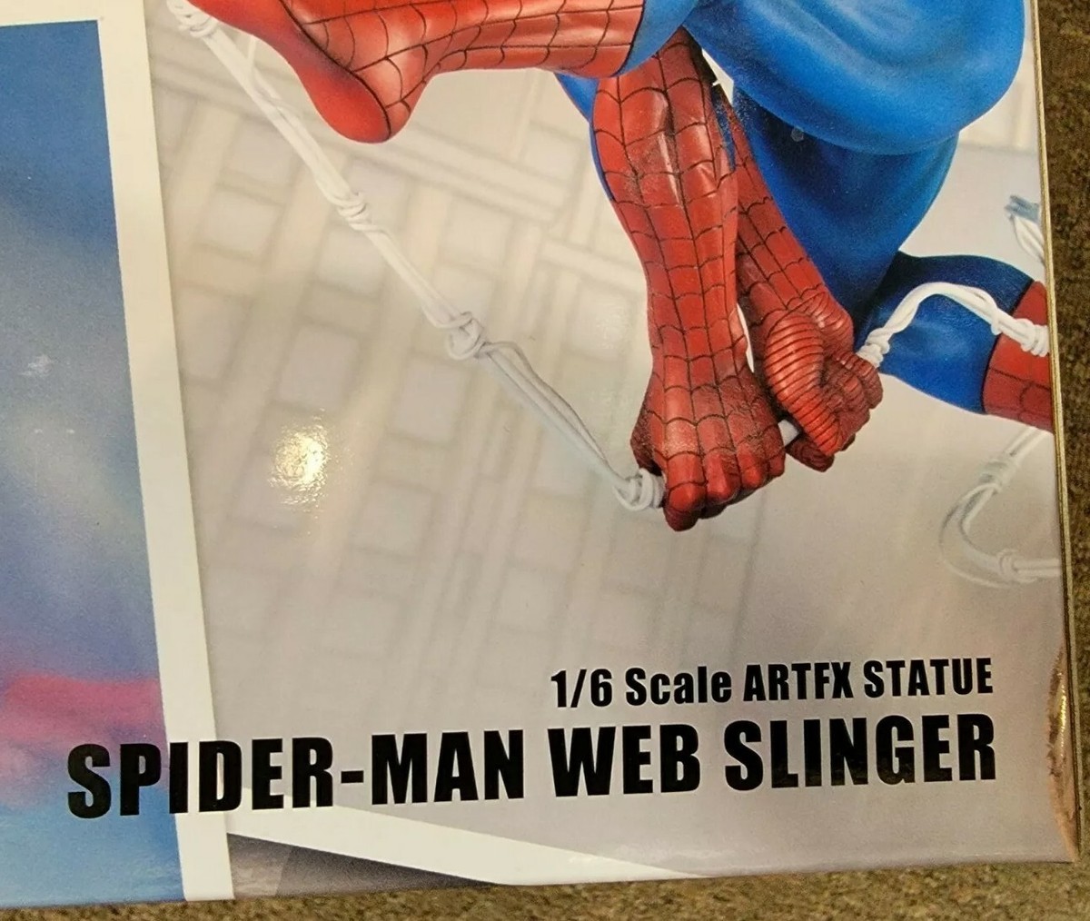 Amazing SPIDERMAN WEB SLINGER STATUE KOTOBUKIYA 1/6 Scale ARTFX | eBay