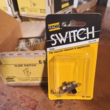 Box Of 5 Raco Maintained Contact Slide Switch 10A 125v 5A 250V Made in USA