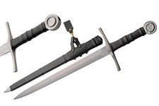 37.5" Medieval Duke Sword With Scabbard Carbon Steel Blade