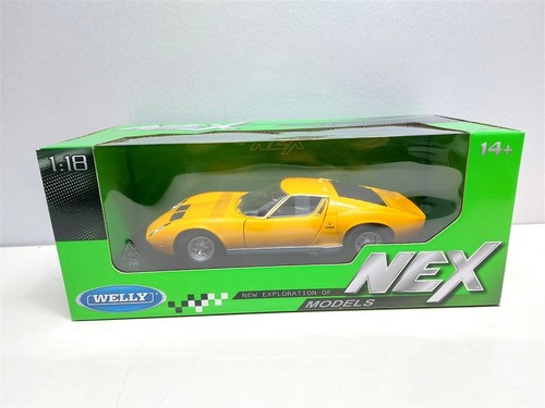 Lamborghini Miura P400 SV Giallo del 1968 - 1/18 Welly - Foto 7 di 7