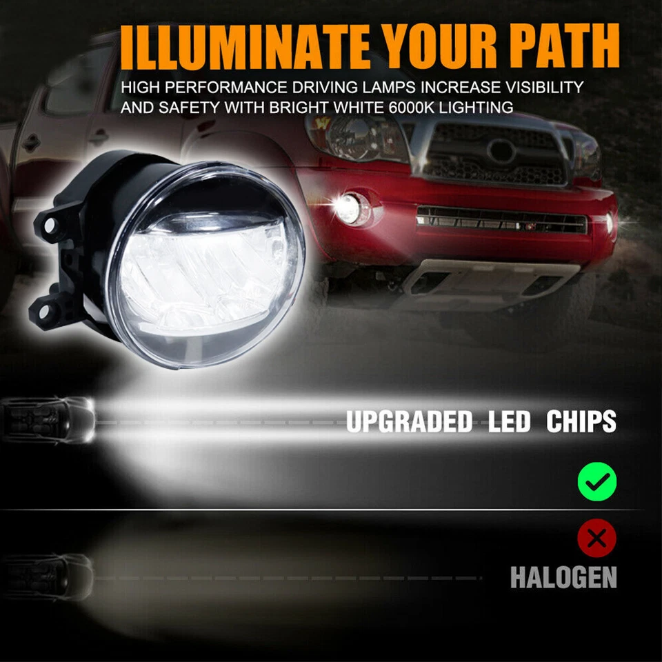 Lámparas antiniebla proyector LED 15W especificaciones OEM Direct Fit para Toyota Corolla 09-2015 Foto 2 de 4