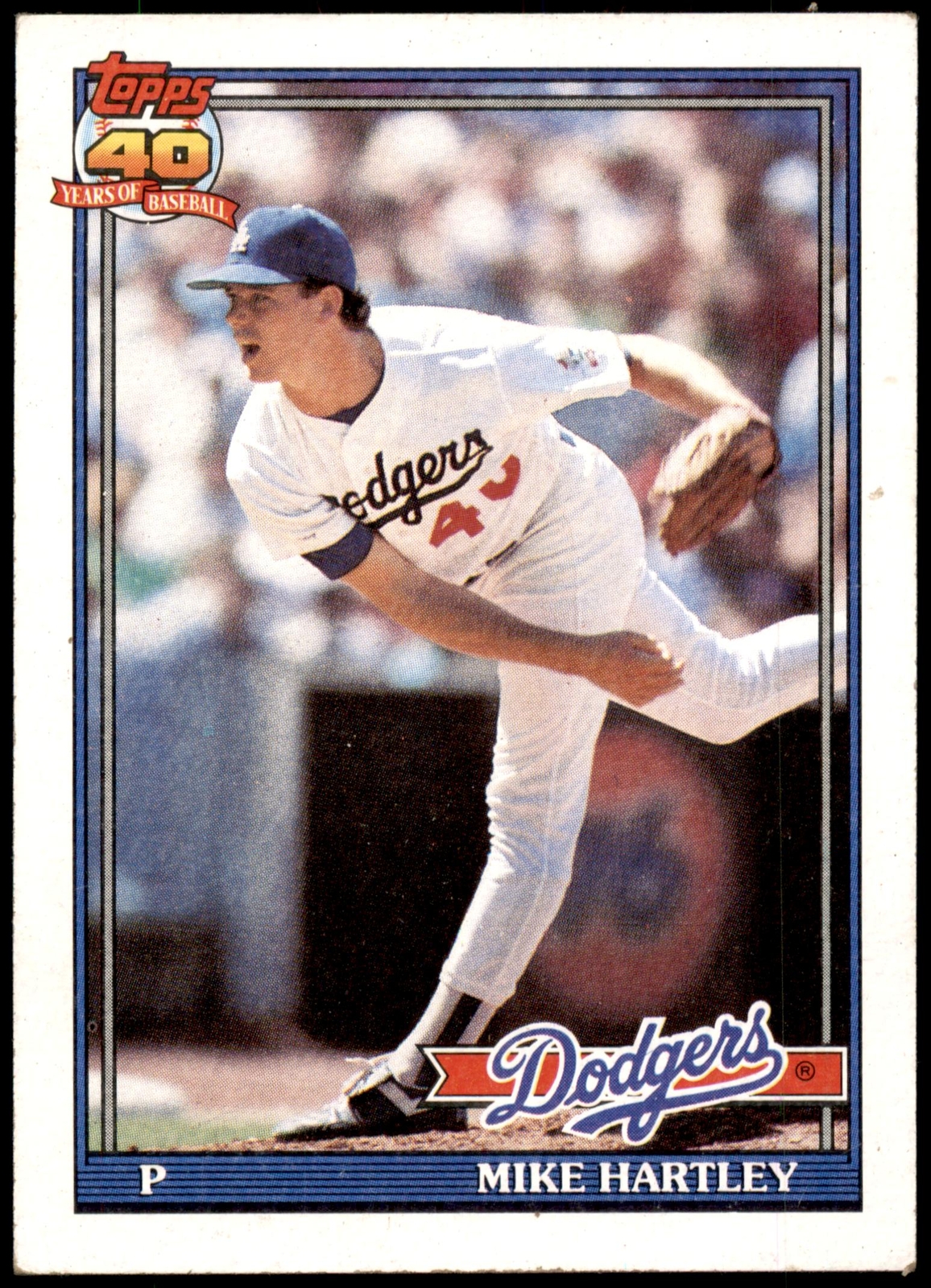 Mike Hartley #199b 1991 Topps