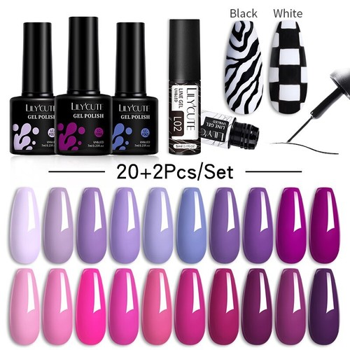 20/24PCS Smalto Gel Termico Set 3 Strati Temperatura Smalto Cambia Colore - Foto 55 di 90