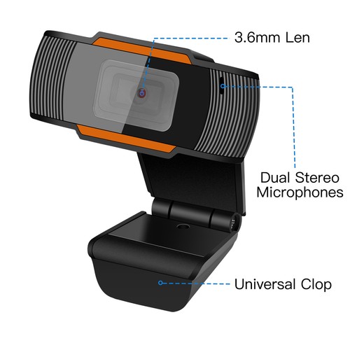 1080P Full HD USB Webcam Video Web Camera with Microphone for PC Desktop Laptop - Picture 3 of 11