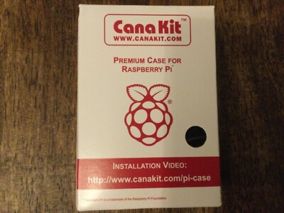 Cana Kit Premium Case for Raspberry Pi - Black - Brand New in Box