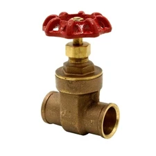 Thrifco 6417014 3/4 Inch CXC Brass Gate Valve - Economy