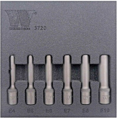 Welzh Werkzeug E Torx External Torx T Star Socket Set Extra Long Deep E4-E10
