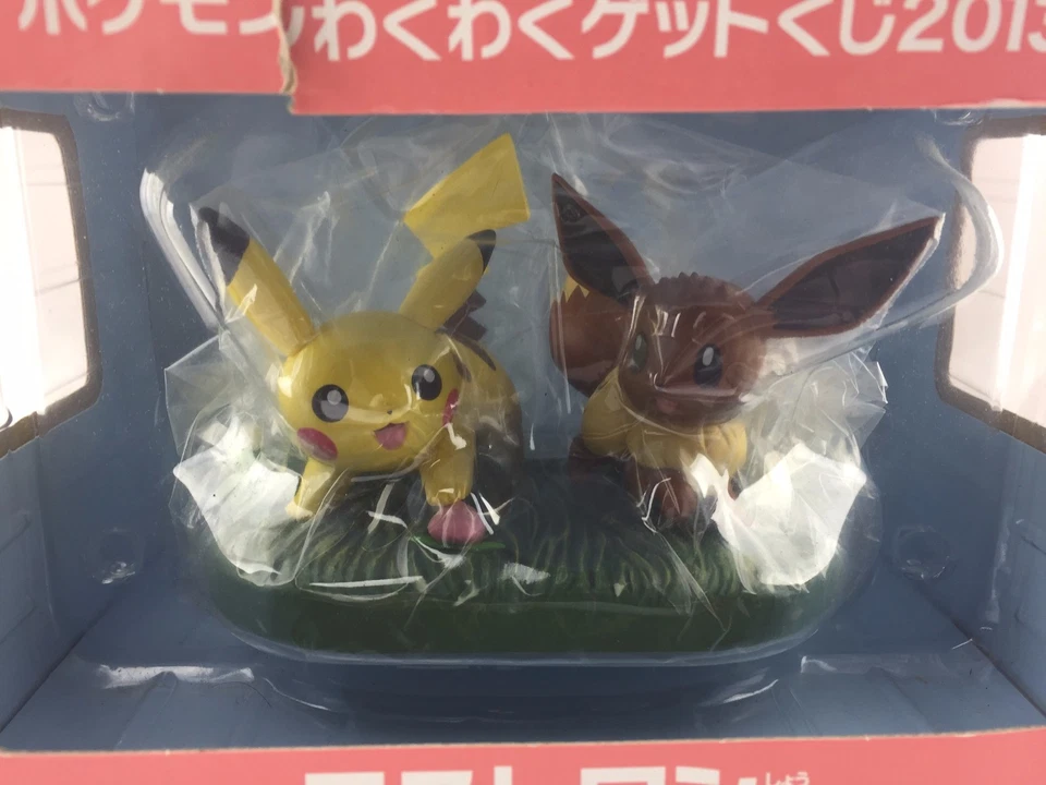 Pokemon Center PIKACHU & EEVEE Viñeta pvc Figura ÚLTIMO KUJI 2013 Japón Foto 2 de 4