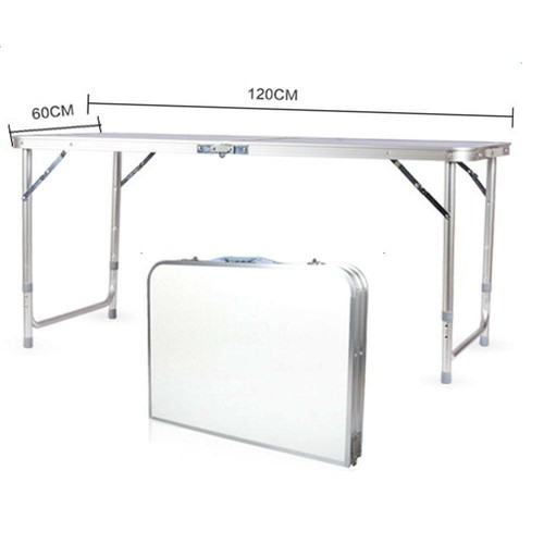 Aluminum Folding Table 4 ft Portable Indoor Outdoor Picnic Party Camping Tables - Picture 5 of 8