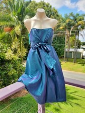 Vintage Style Multichrome Blue Purple Cocktail Dress