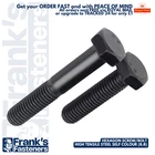 1/4" 5/16" 3/8" 7/16" 1/2" UNC Hexagon Screws Bolts High Tensile Steel Grade 8.8