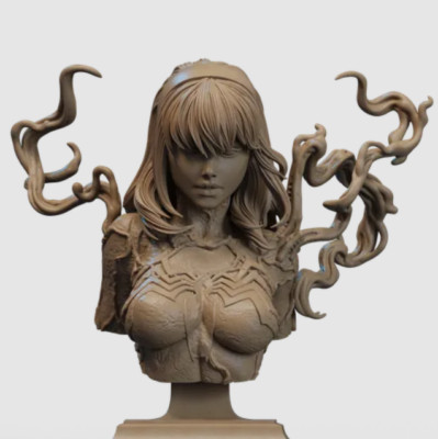 Wenom Bust 3D Print-12K Ultra-High-Detail Resin Figure   Unpainted Model Kit