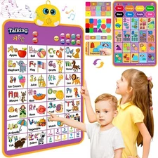 Alphabet Wall Chart Talking ABC Music Poster Kids Learning Toys for Toddlers ...