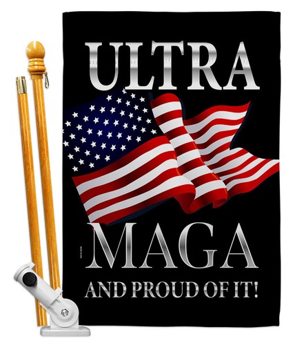 Bandera de jardín Maga y orgullosa americana política decorativa regalo patio casa pancarta - Imagen 6 de 19
