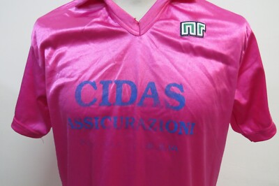 Maillot Vintage Novara Sicilia Ennerre - Années 80/90 ? - Taille L - Fucsia