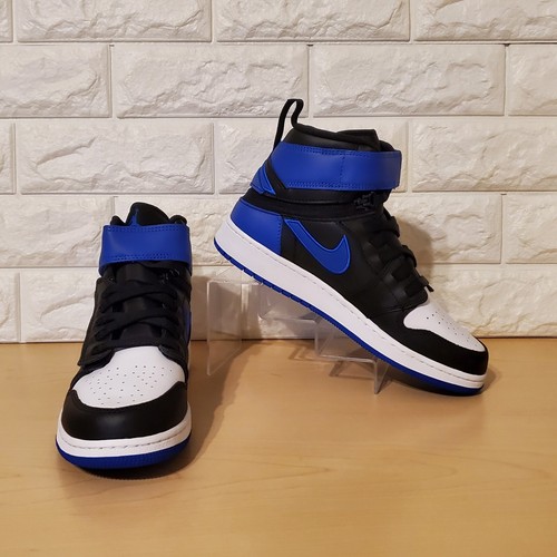 Air Jordan 1 High FlyEase GS 6Y / Womens 7.5 Black Blue White DC7986-601 - Picture 5 of 12