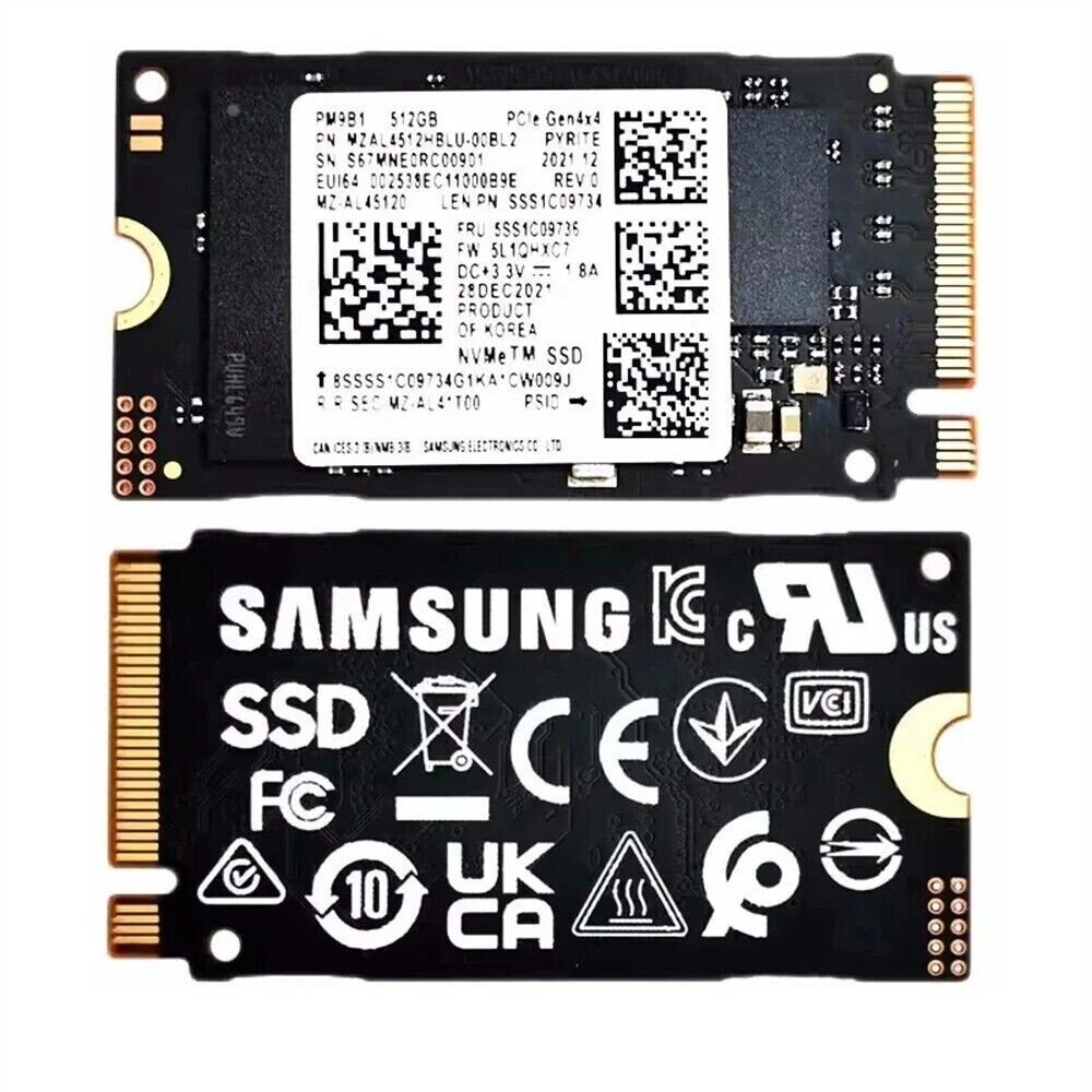 新品同様✨ Samsung PM9B1 1TB NVMe／PCIE4／2242 Samsung PM9B1 1TB M.2 2242 NVMe PCIe Gen 4x4 SSD For Dell HP