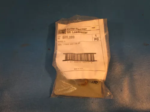 Cutler Hammer BRL200, 1 Phase Main Lug Kit, 200 A, Stud, Two-Pole, Type BR