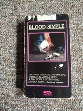 Vintage Blood Simple VHS 1985 MCA Francis McDornand Coen Brothers