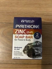 Natrulo Pyrithione Zinc Soap Bar 2 Pack 8 oz