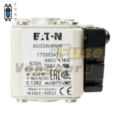 1PC Eaton BUSSMANN 170M3473 630A, 690V High Speed Fuse-link