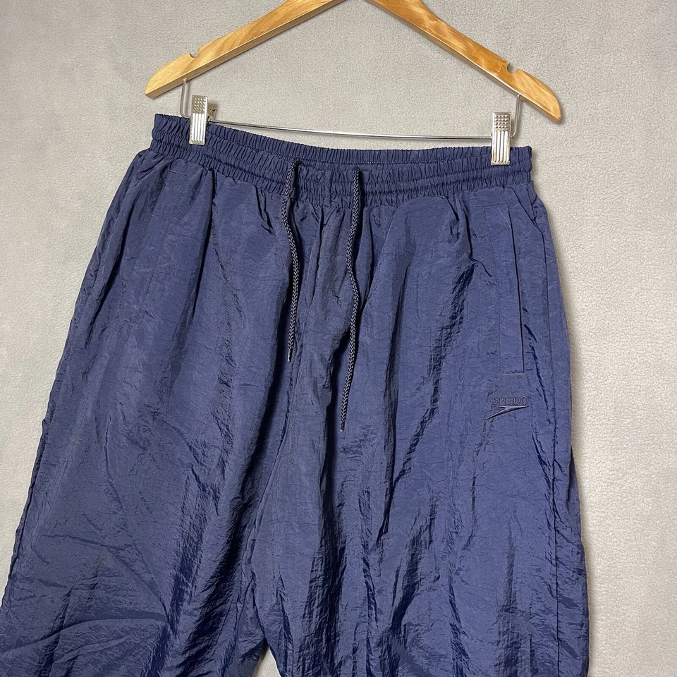 Vintage 1996 Olympics Nylon Jogger Mens Extra Large Jogger Track Mesh Lined Navy - Image 4 of 4