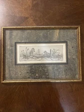 Etching By Lynn Meiners 3/30 Signed Beautifully Framed & Matted 