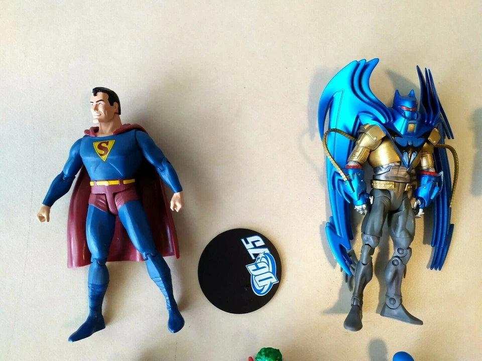 *RARO* Lote de figuras de acción de DC Comics (Superman, Armored Azrael, Green Lantern STEL Foto 4 de 4