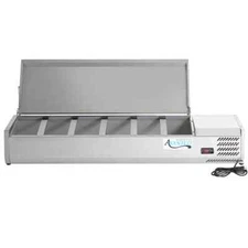 Avantco CPT-60 59" Countertop Refrigerated Prep Rail