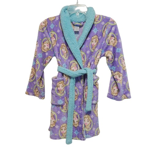 Disney Frozen Bathrobe Girls 8 Princess Magic Long Sleeve Tie at Waist Soft Warm