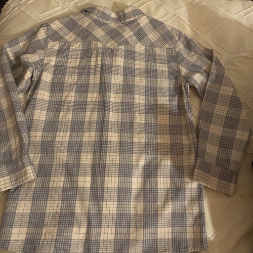 levis shirt large Red Tag Snap Closure Beige And Grey Plaid - Picture 11 of 13